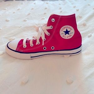 High Top Red Converse Sneakers Kids Size 2